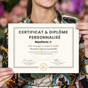 Certificat & Diplôme personnalisé – Création & Impression Montpellier