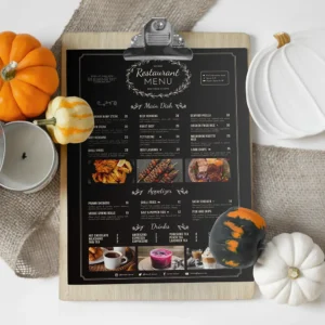 Menu restaurant personnalisé – Création & Impression Montpellier